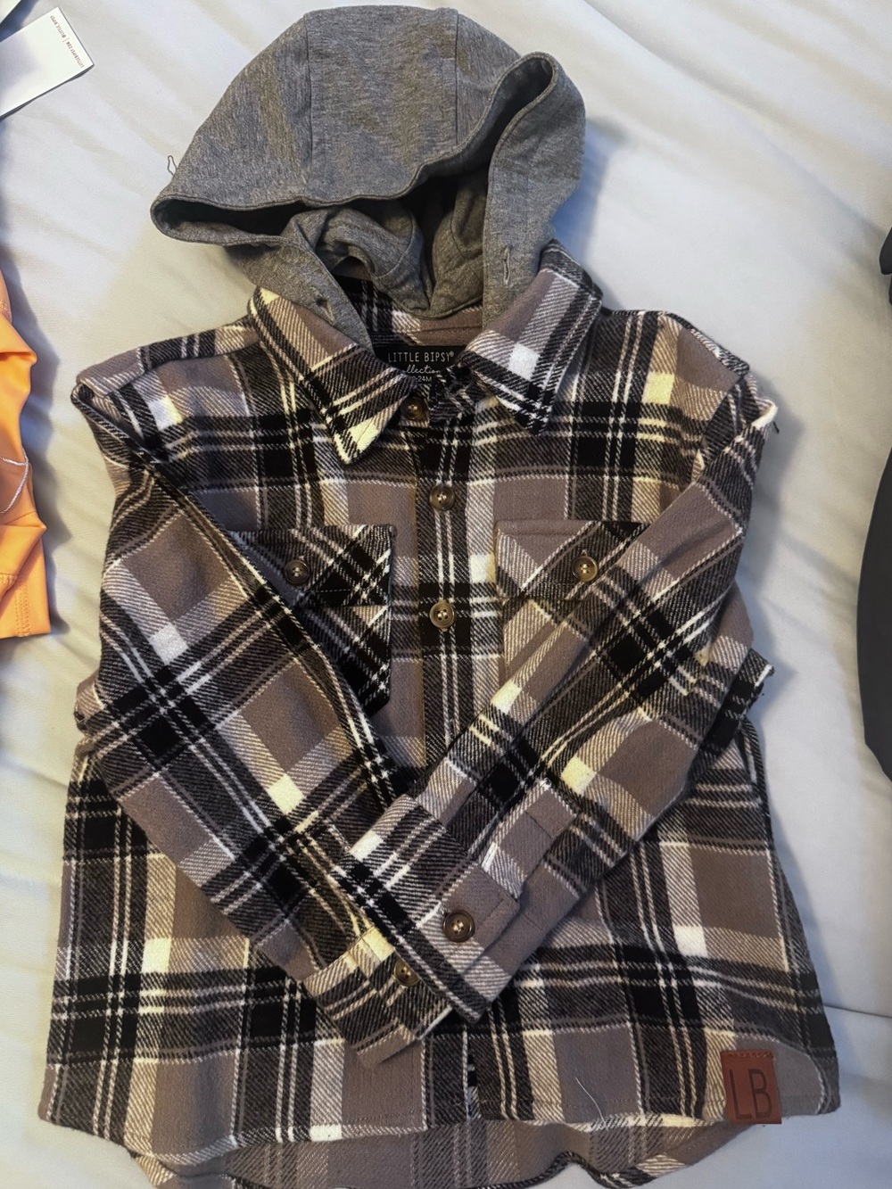 Little Bipsy 18/24 month button up hoodie